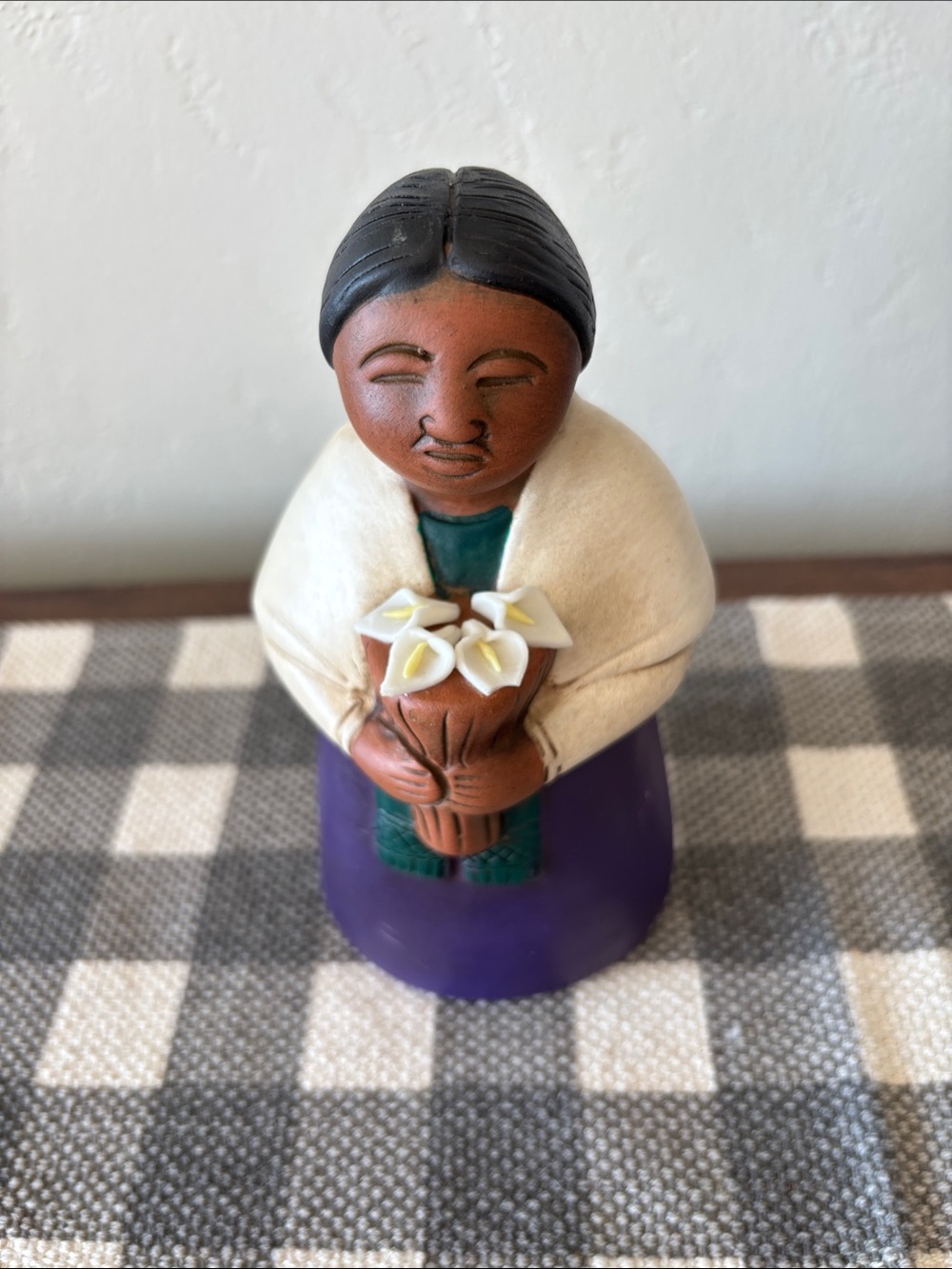 Mexican Folk Art Woman with Calla Lillies